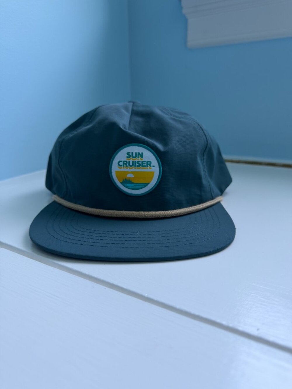 Sun Cruiser Blue Cap with Rope